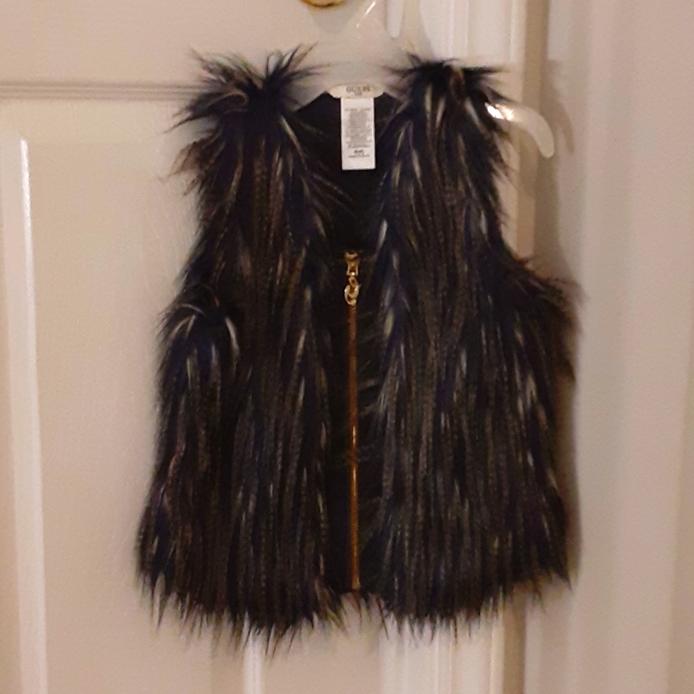 Guess Kids toddler girls sz 4 Faux Fur Vest
